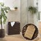 Casafield 2-Section Laundry Hamper with Removable Liner Bags, Woven Water Hyacinth Double Laundry Basket Sorter for Clothes and Towels